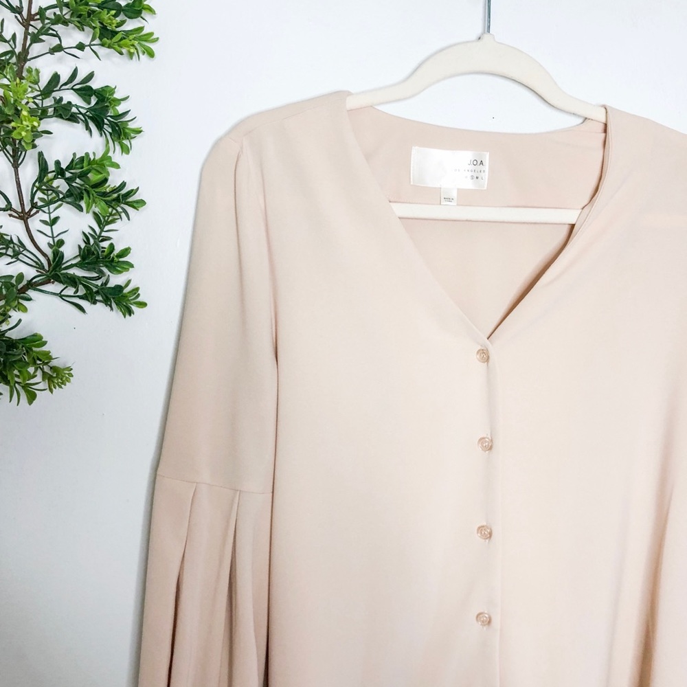 J.O.A | Button Down Bell Sleeve Top - Picture 3 of 7